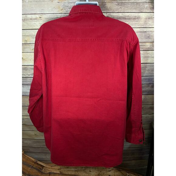 Vintage Levi’s Red Tab Shirt – Men’s Large, Red Button-Up, Long Sleeve, 90s/Y2K - Picture 2 of 11
